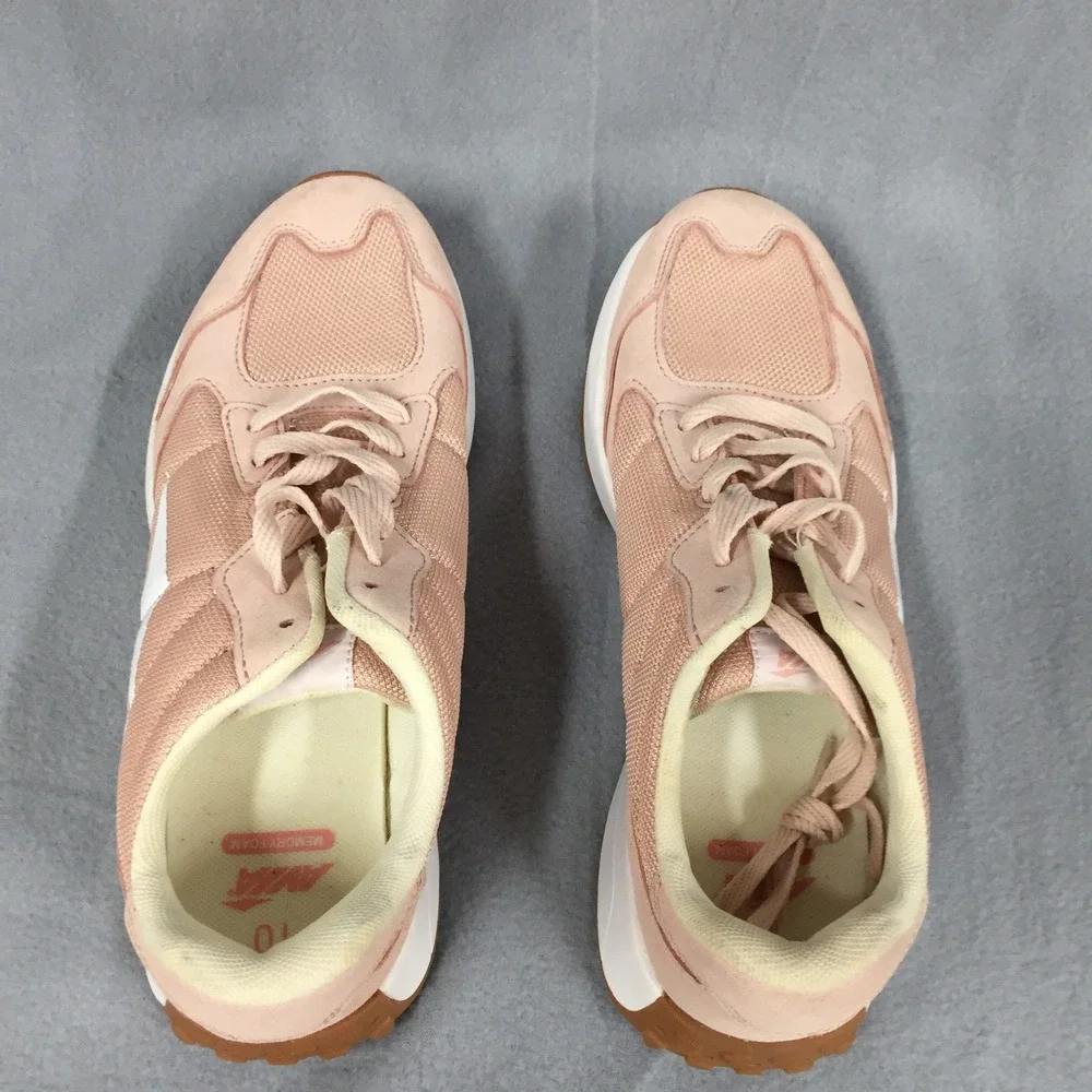Avia Womens Memory Foam Sneakers‎ Blush Pink Mesh Suede Low Top Trainers Size 10